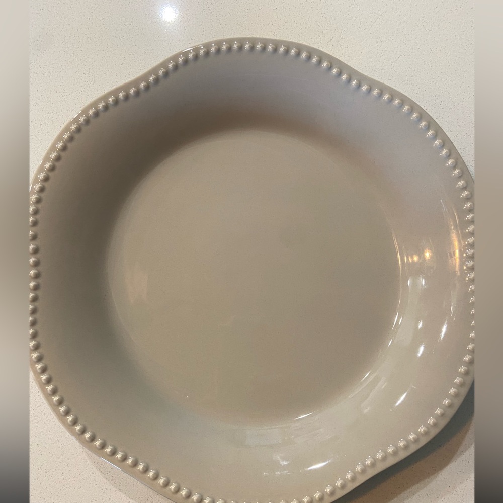 Pottery Barn Emma Beaded Stoneware Serving Platter